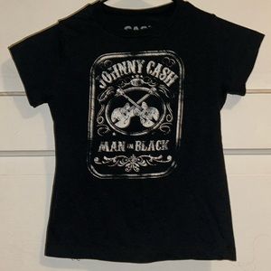 Cash, 5T, Black & White Johnny Cash T-Shirt